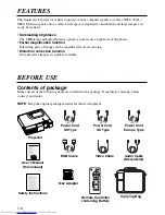 Preview for 2 page of Hitachi CP-S220 User Manual