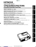 Preview for 1 page of Hitachi CP-S225WA User Manual