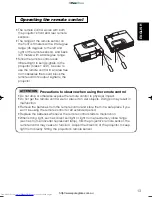 Preview for 14 page of Hitachi CP-S225WA User Manual