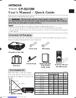 Preview for 59 page of Hitachi CP-S235 User Manual