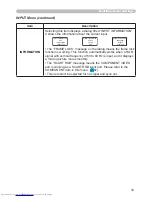 Preview for 33 page of Hitachi CP-S240W User Manual