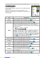 Предварительный просмотр 25 страницы Hitachi CP-S245 User Manual