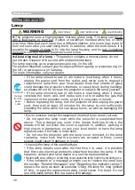 Preview for 38 page of Hitachi CP-S335 series User Manual