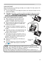 Preview for 39 page of Hitachi CP-S335 series User Manual