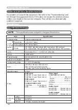 Preview for 48 page of Hitachi CP-S335 series User Manual