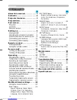 Preview for 2 page of Hitachi CP-S335 series User'S Manual And Operating Manual