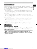 Preview for 3 page of Hitachi CP-S335 series User'S Manual And Operating Manual