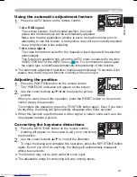 Preview for 19 page of Hitachi CP-S335 series User'S Manual And Operating Manual