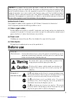 Preview for 3 page of Hitachi CP-S845 Operating Manual