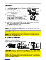 Предварительный просмотр 29 страницы Hitachi CP-SX12000 User Manual