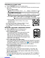 Предварительный просмотр 32 страницы Hitachi CP-SX12000 User Manual