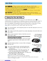 Предварительный просмотр 39 страницы Hitachi CP-SX1350 Series Operating Manual