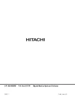 Предварительный просмотр 64 страницы Hitachi CP-SX5500W Service Manual