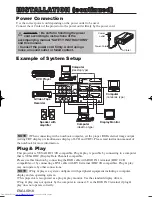 Предварительный просмотр 9 страницы Hitachi CP-SX5600W User Manual