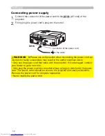 Preview for 21 page of Hitachi CP-SX635 - SXGA+ LCD Projector User Manual – Operating Manual