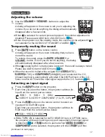 Preview for 26 page of Hitachi CP-SX635 - SXGA+ LCD Projector User Manual – Operating Manual