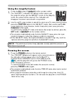 Preview for 30 page of Hitachi CP-SX635 - SXGA+ LCD Projector User Manual – Operating Manual