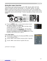 Preview for 32 page of Hitachi CP-SX635 - SXGA+ LCD Projector User Manual – Operating Manual