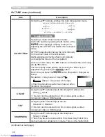 Preview for 37 page of Hitachi CP-SX635 - SXGA+ LCD Projector User Manual – Operating Manual