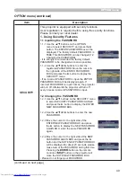 Preview for 58 page of Hitachi CP-SX635 - SXGA+ LCD Projector User Manual – Operating Manual