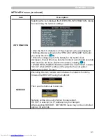 Preview for 70 page of Hitachi CP-SX635 - SXGA+ LCD Projector User Manual – Operating Manual