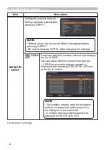 Предварительный просмотр 22 страницы Hitachi CP-TW2502 User Manual