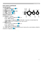 Preview for 5 page of Hitachi CP-TW2503 User Manual