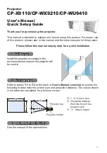 Hitachi CP-W9110 User Manual preview