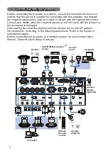 Preview for 2 page of Hitachi CP-W9110 User Manual