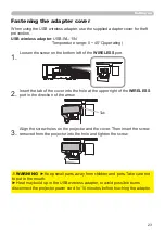 Preview for 23 page of Hitachi CP-WU5500 User Manual