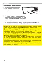 Preview for 26 page of Hitachi CP-WU5500 User Manual