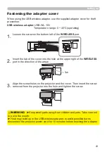 Preview for 23 page of Hitachi CP-WU5500 User'S Manual And Operating Manual