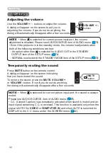 Preview for 32 page of Hitachi CP-WU5500 User'S Manual And Operating Manual