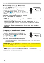 Preview for 46 page of Hitachi CP-WU5500 User'S Manual And Operating Manual