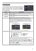 Preview for 75 page of Hitachi CP-WU5500 User'S Manual And Operating Manual