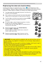 Preview for 107 page of Hitachi CP-WU5500 User'S Manual And Operating Manual