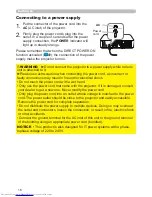 Preview for 16 page of Hitachi CP-WU8460 User Manual