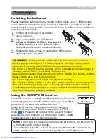 Preview for 17 page of Hitachi CP-WU8460 User Manual