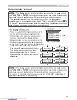 Preview for 23 page of Hitachi CP-WU8460 User Manual