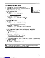 Preview for 27 page of Hitachi CP-WU8460 User Manual