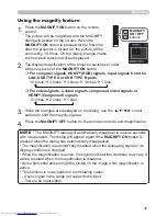 Preview for 35 page of Hitachi CP-WU8460 User Manual