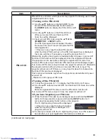 Preview for 93 page of Hitachi CP-WU8460 User Manual