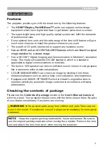 Предварительный просмотр 3 страницы Hitachi CP-WU8600 User Manual