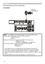 Предварительный просмотр 22 страницы Hitachi CP-WU8600 User Manual