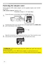 Предварительный просмотр 24 страницы Hitachi CP-WU8600 User Manual