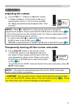 Предварительный просмотр 37 страницы Hitachi CP-WU8600 User Manual