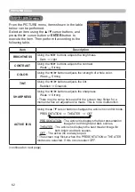 Предварительный просмотр 62 страницы Hitachi CP-WU8600 User Manual