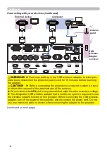 Предварительный просмотр 12 страницы Hitachi CP-WU9410 User Manual