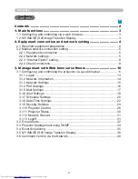 Preview for 2 page of Hitachi CP-WUX645N Network Manual