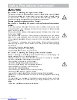 Предварительный просмотр 5 страницы Hitachi CP-WUX645N Operating Manual